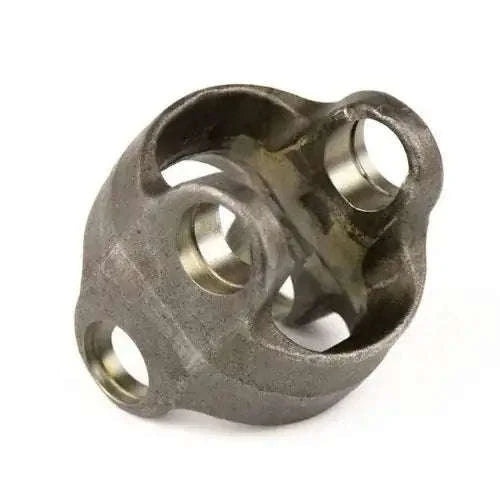 Metal joint fitting with four bolt holes and central opening