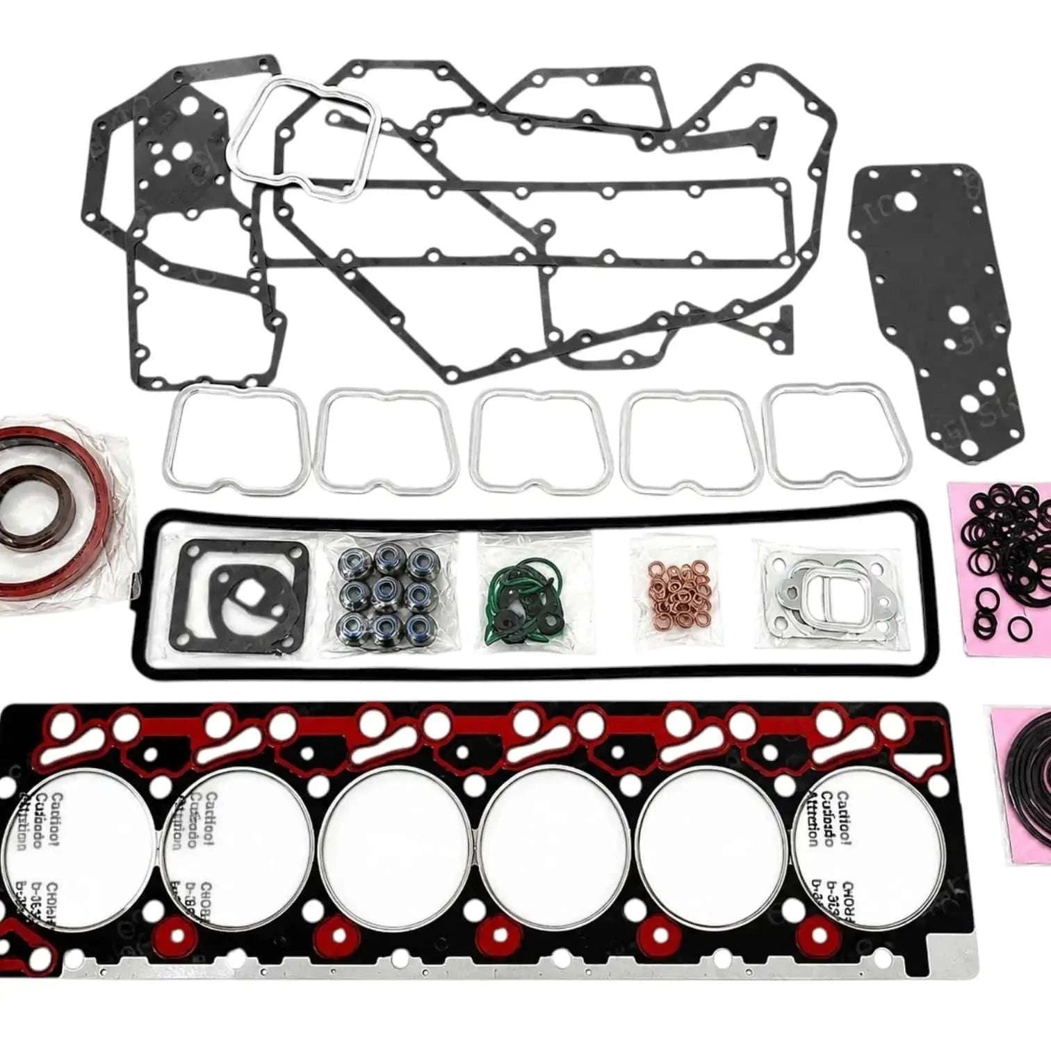 Complete rebuild kit for Cummins Dodge engines with gaskets and seals for durable performance