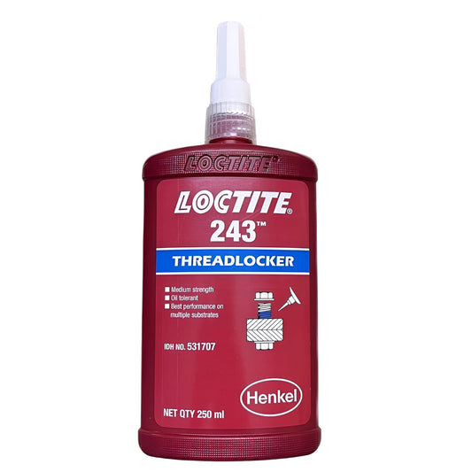 LOCTITE Fijador de roscas tolerante al aceite de potencia media, 243 x 250 ml 