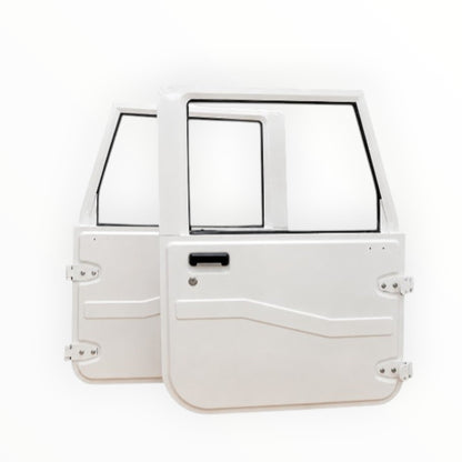 Mahindra ROXOR Two Door Set Right & Left Complete with Fittings Black/White – Refurbished
