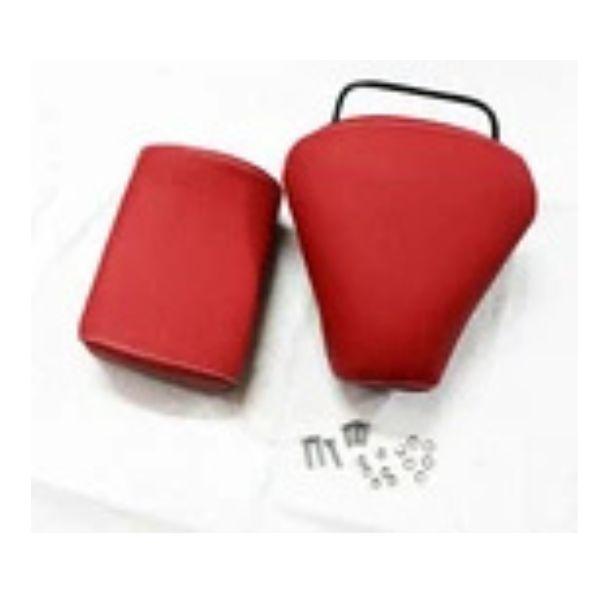 VESPA VBB GL VNA VNB 125 150 SPRINT SUPER SEAT SET RED WITH HANDLE ECs