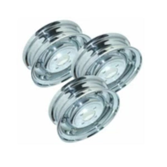 Vespa Front Rear Wheel Rim Set of 3 Chrome 3.50" X 8" VBB VLB VNA Models ECs