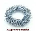 Acupressure bracelet designed for enhancing circulation and relieving tension