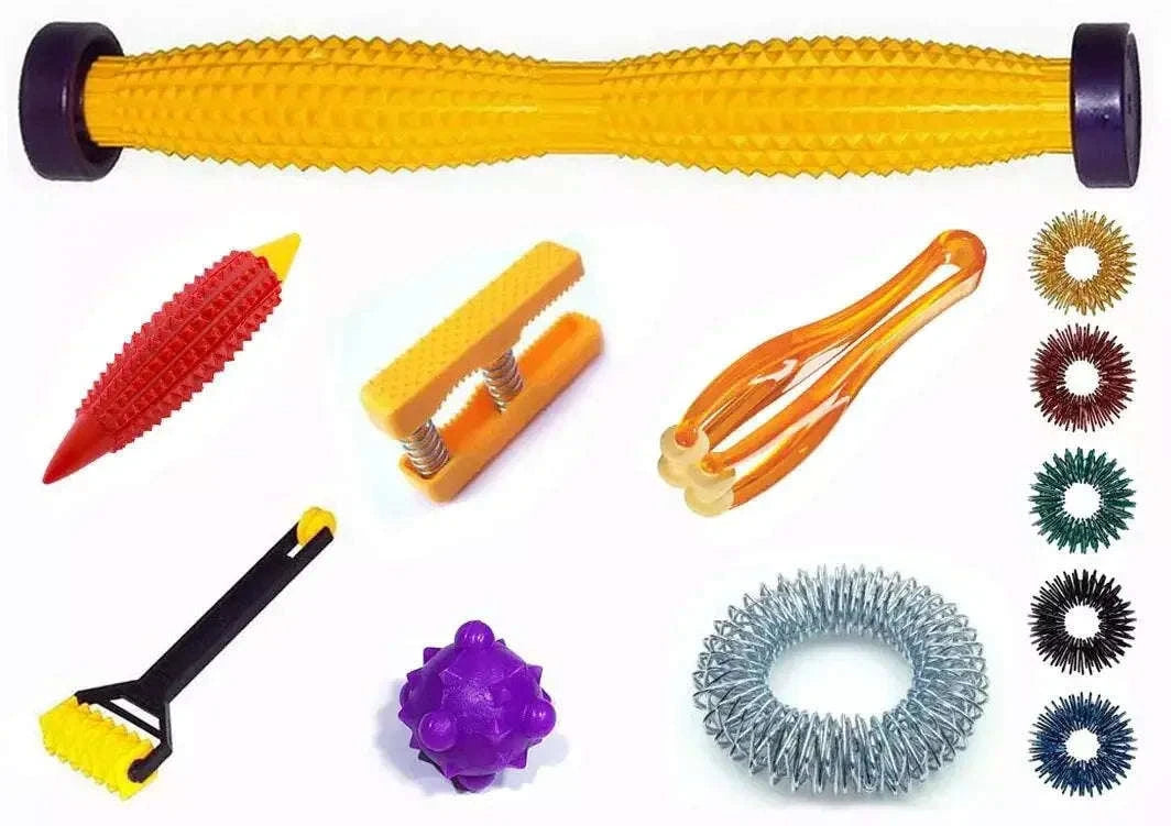 Acupressure Health Kit - Foot Body Hand Palm Finger Roller Massager by StellerGear