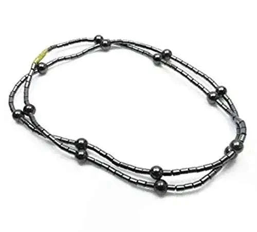 Acupressure Magnet Necklace Deluxe with stylish black bead-like chain