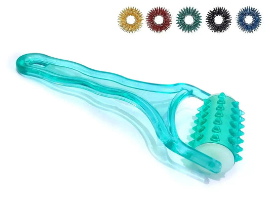 Acupressure Plastic Hand Held Full Body Massage Roller 5 Sujok Ring - StellerGear