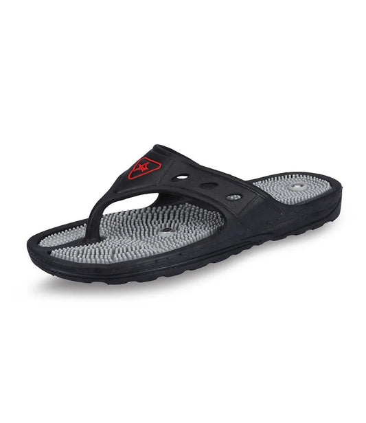 Acupressure Health Care System Slipper Unistar (10, Black) - StellerGear