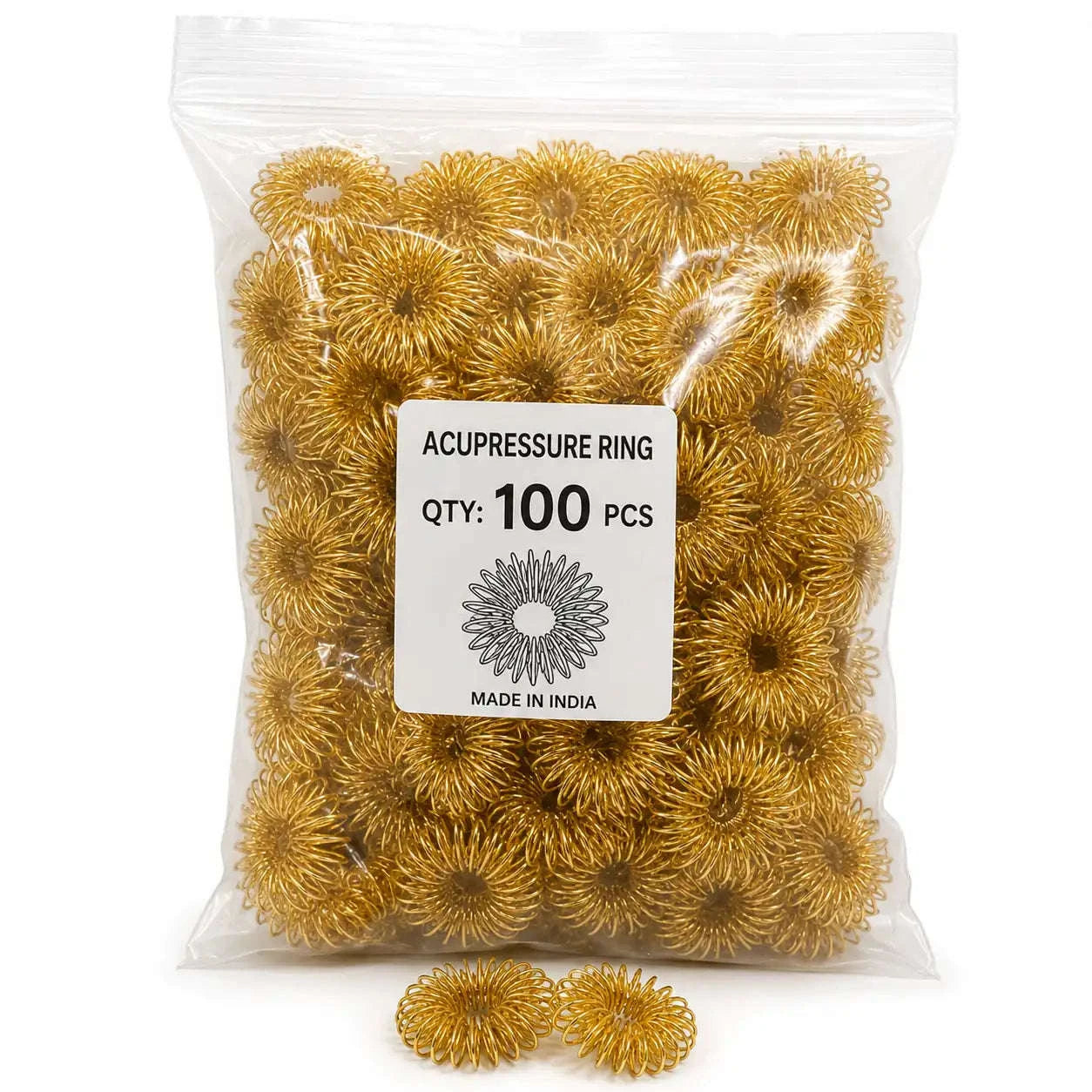 Acupressure Sujok Rings High Quality Large Size Pack Of 100 StellerGear