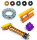 Acupressure Sujok Rings Set with Various Colors and Tools for Relaxation and Stress Relief
