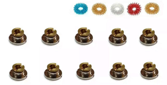 Acupuncture Moxibustion Therapy Mini Moxa Stands Set of 10 Free 5 Sujok Rings - StellerGear
