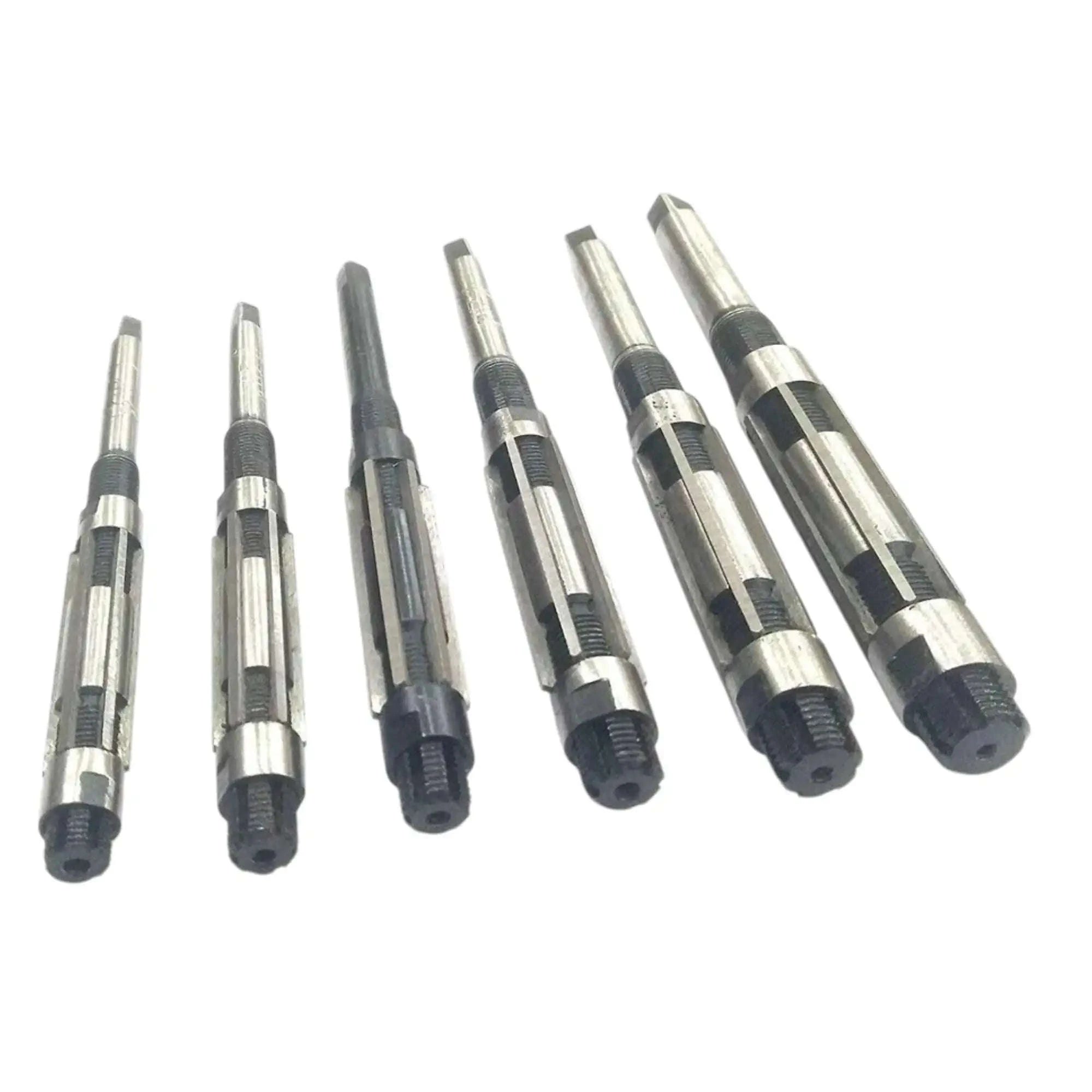 Hand reamer set of 8 adjustable metal reamers with dark handles