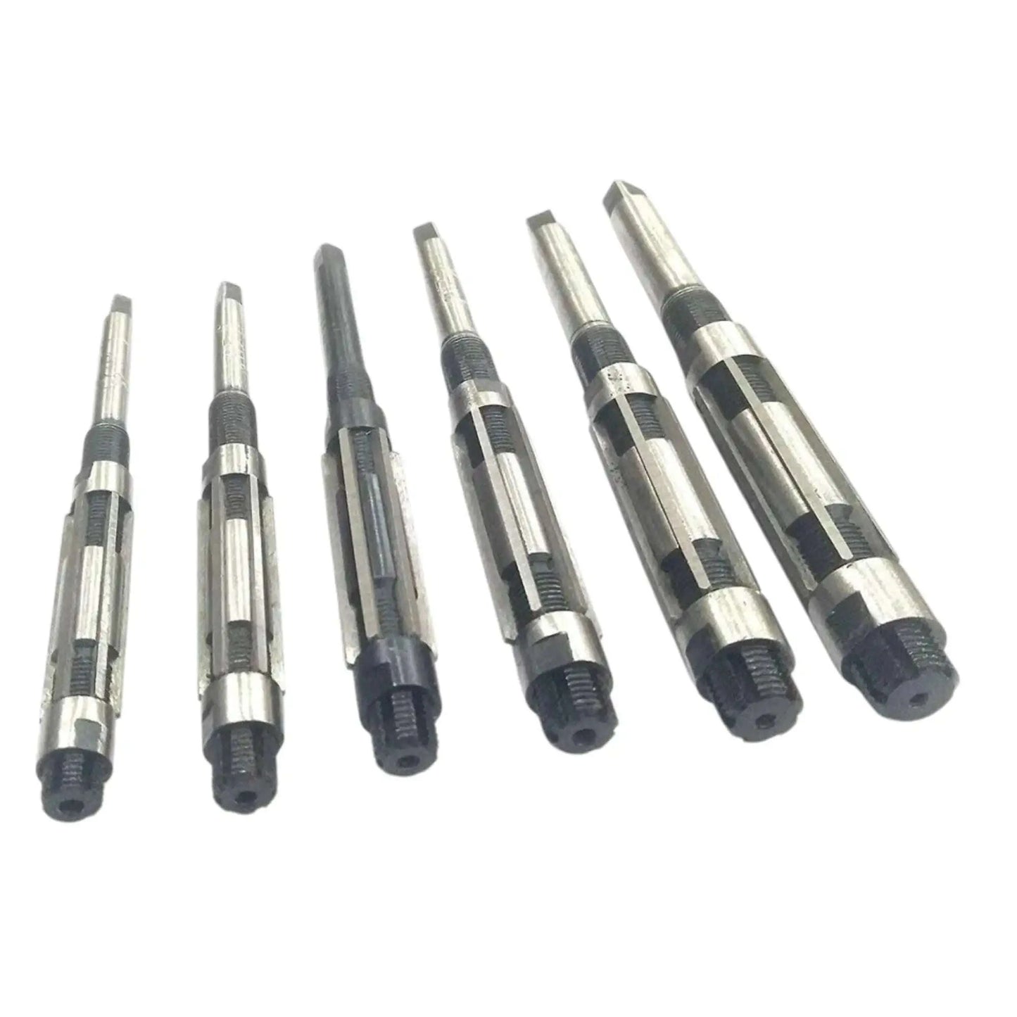 Hand reamer set of 8 adjustable metal reamers with dark handles
