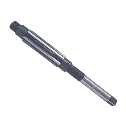 Adjustable hand reamer tool with long silver shaft and dark grip