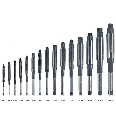 Hand Reamers Adjustable Set HV - H11, 1/4" To 1-1/16" 6 Blades 15 Pcs - StellerGear