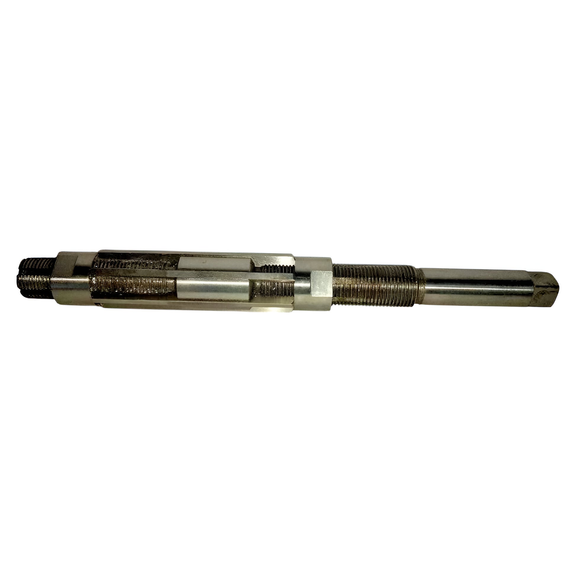 Adjustable hand reamer set with durable steel construction for precise hole enlargement