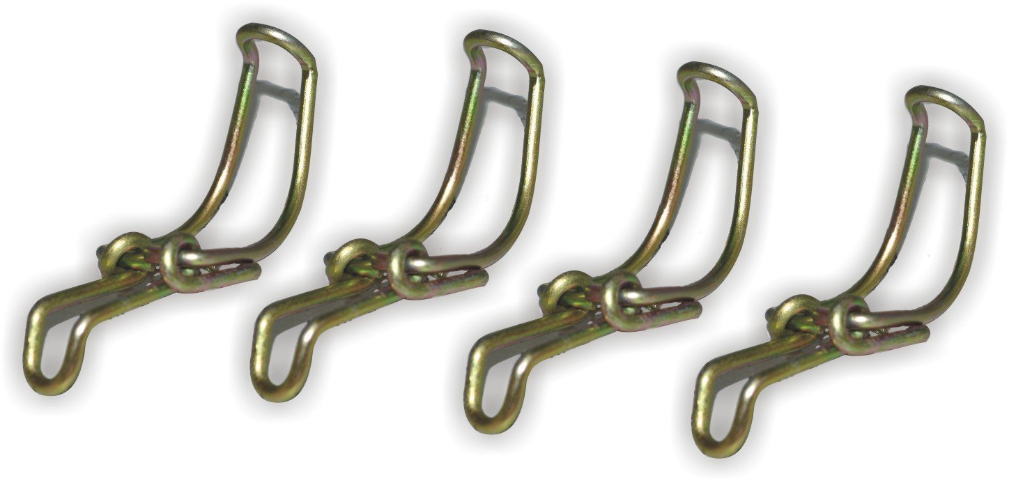 Set of 4 metal clasps, durable and rust-resistant, ideal for securing air cleaner and purifier systems