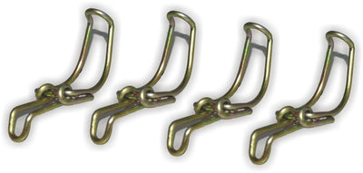 Set of 4 metal clasps, durable and rust-resistant, ideal for securing air cleaner and purifier systems
