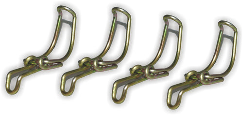 Set of 4 metal clasps, durable and rust-resistant, ideal for securing air cleaner and purifier systems