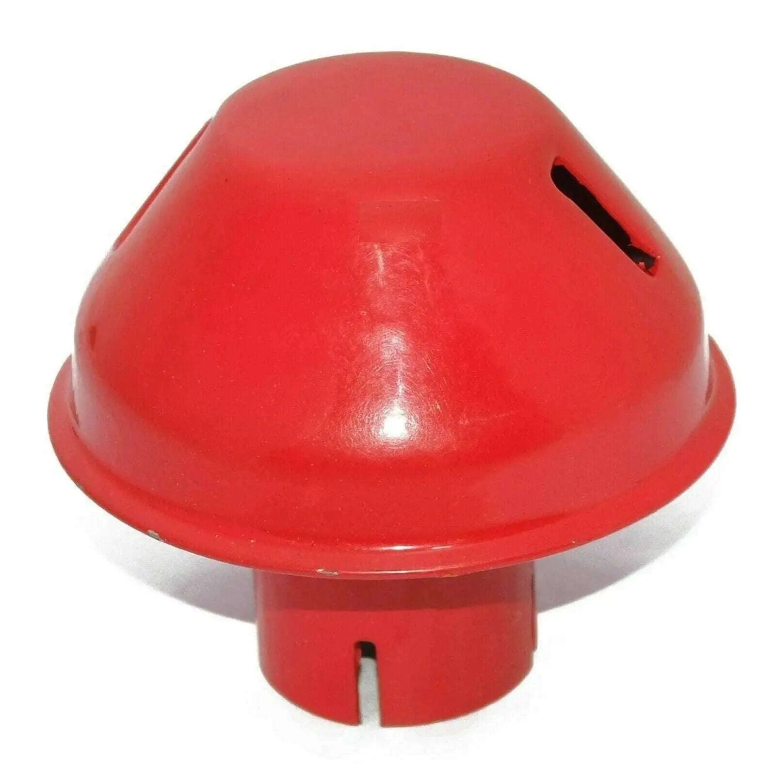Red plastic air pre-cleaner hood with side air vent opening