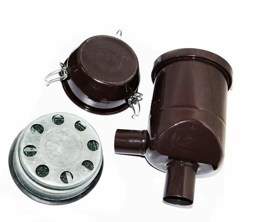 Brown air cleaner filter kit including a HEPA filter for enhanced air purification