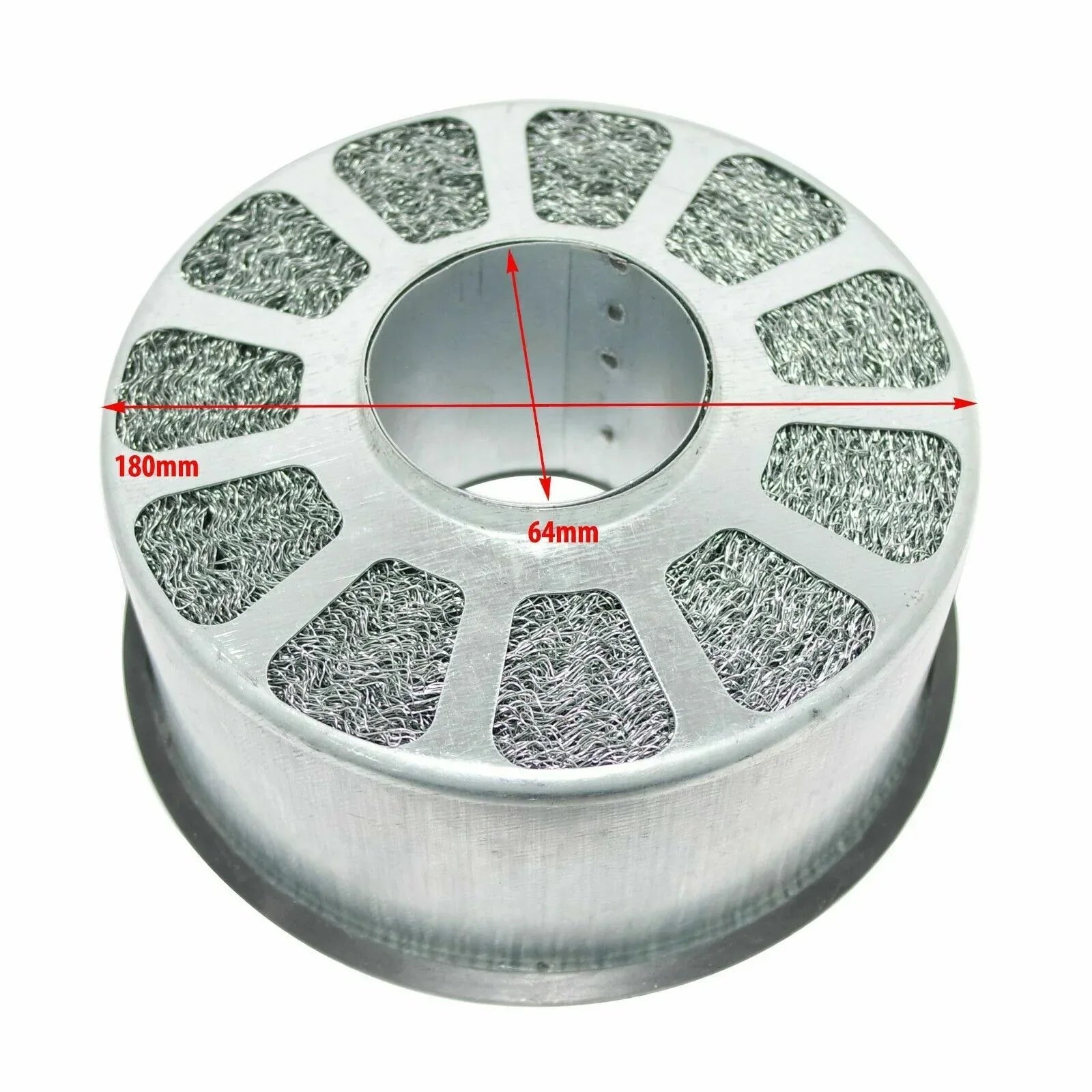 180mm oil bath air cleaner filter, metal mesh design for effective filtration, compatible with air purifier with a hepa filter