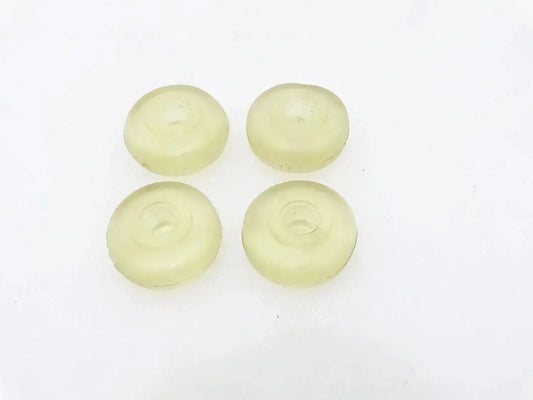 Car shocker bushings set of 4 light green circular pieces