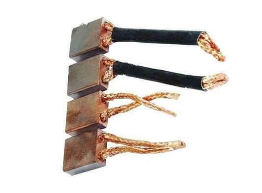 Copper auto starter motor repair brushes set with flexible connections for efficient repairs