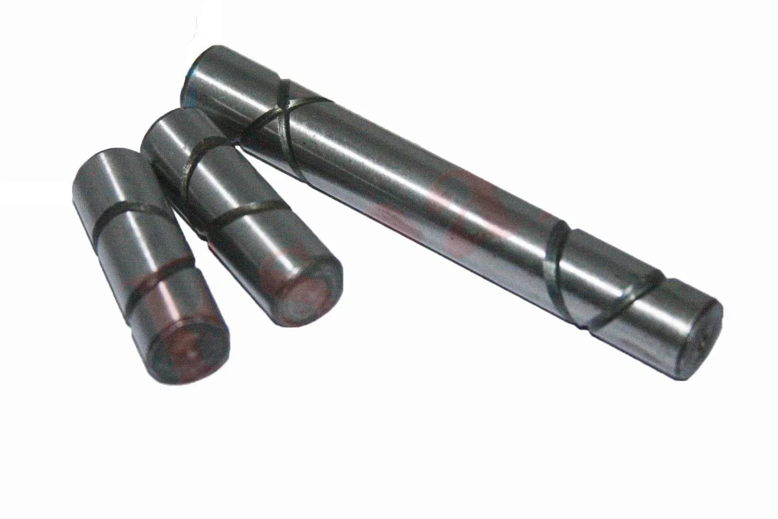 Differential gear pin set with three steel-gray cylindrical pins