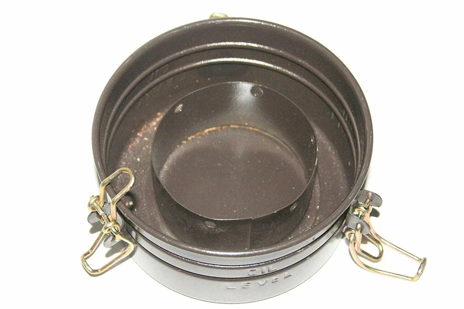 Oil bath air cleaner filter bowl, metal, durable design for efficient filtration in tractor engines