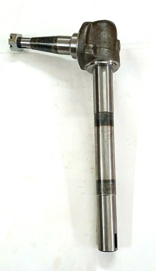 Stub axle L.H with kit, made of steel, designed for heavy-duty tractor applications