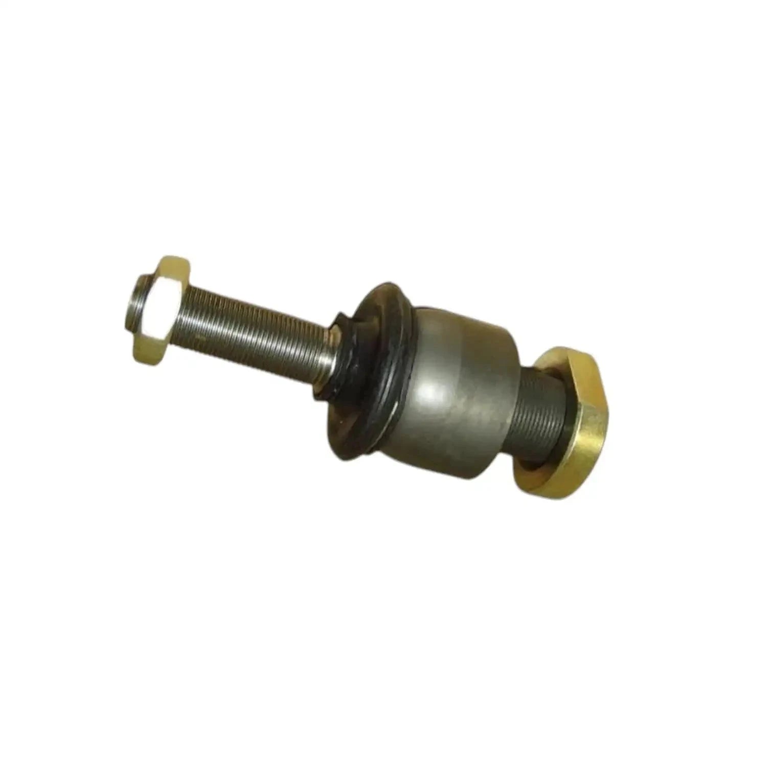 Tractor ball joint assembly with cylinder end, gray cylinder and two brass hex nuts