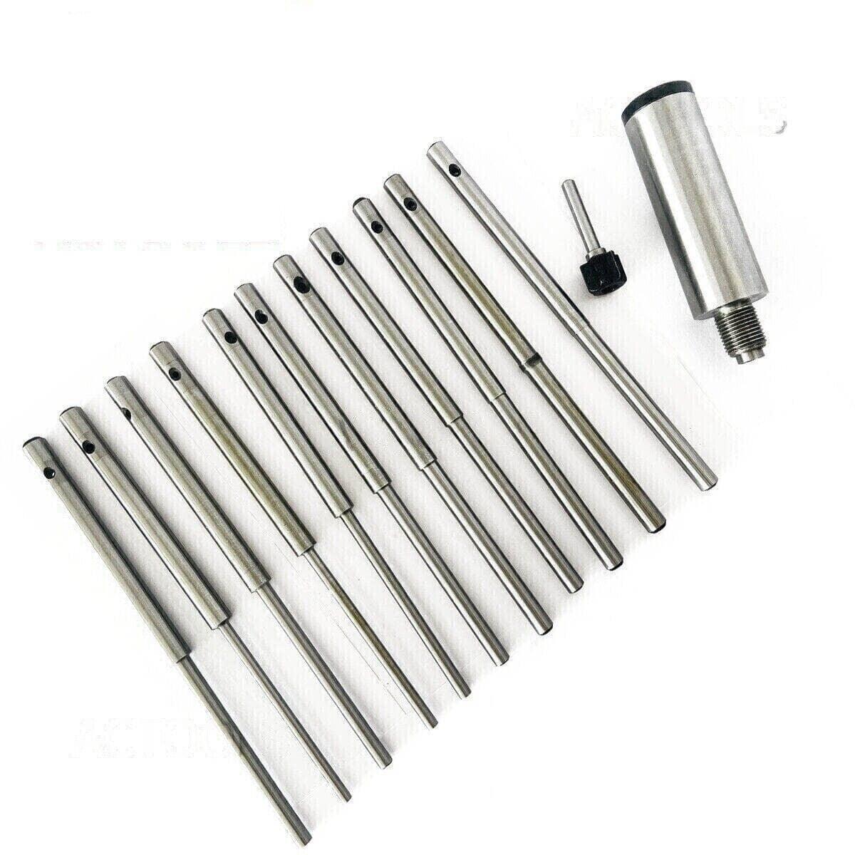 Black & Decker valve seat grinding set with 11 steel pilots and holder for precision grinding