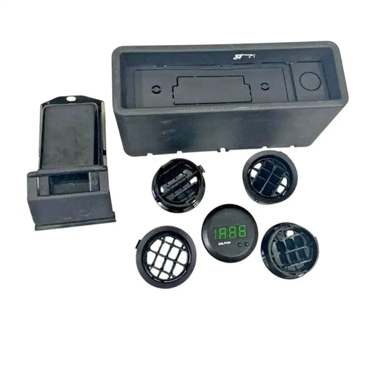 Gypsy dashboard kit with digital gauge, vents, and plastic casing for vehicle customization, featuring blooket dashboard