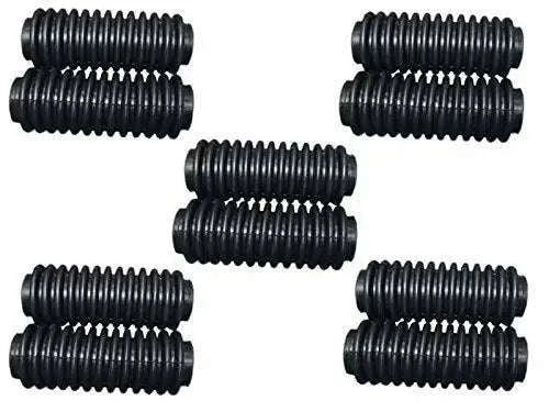 Set of five fork gaiter boots, rubber, designed for BMW R series motorcycles