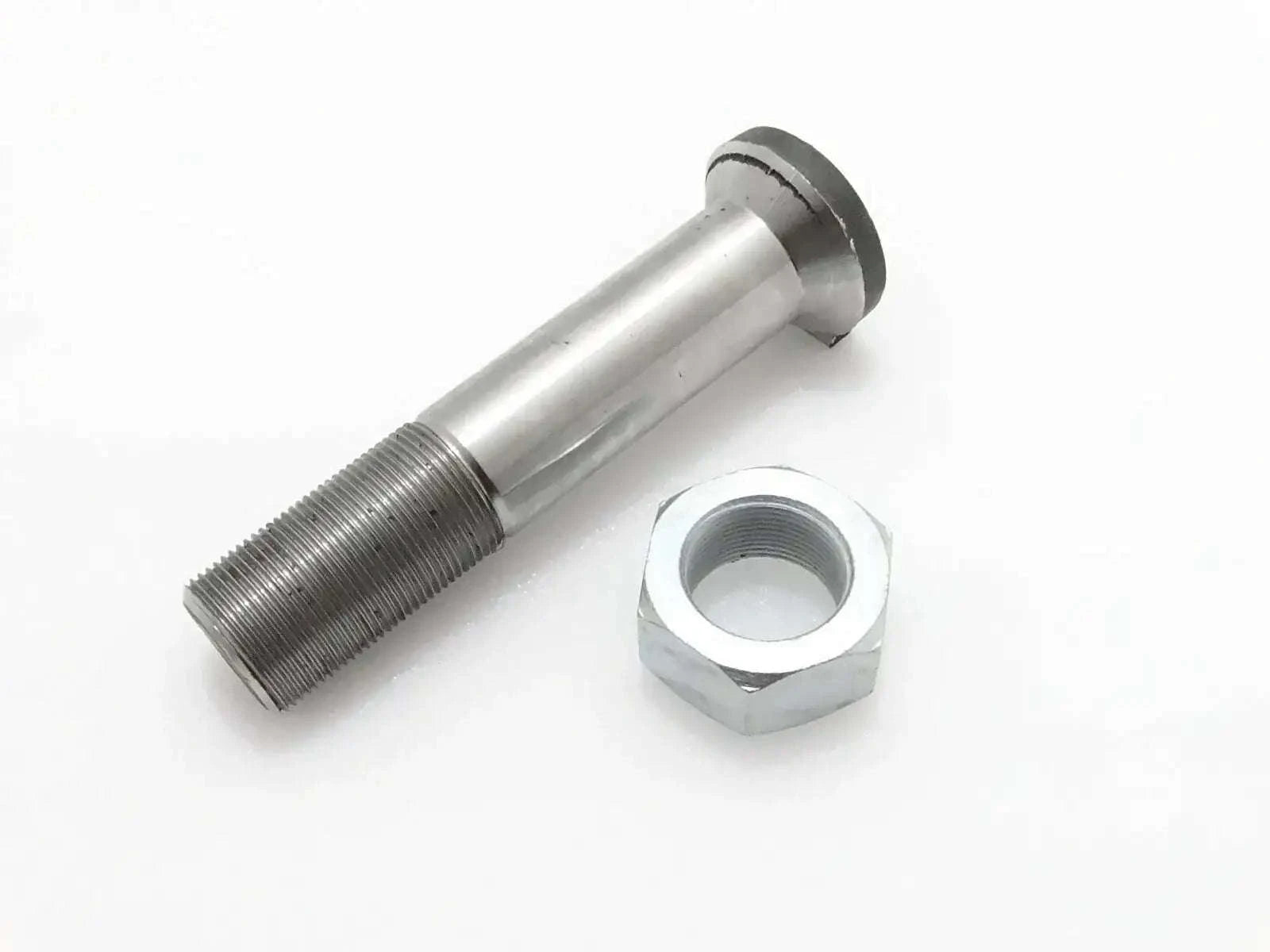 Hydraulic clamp bolt and hex nut, silver metal