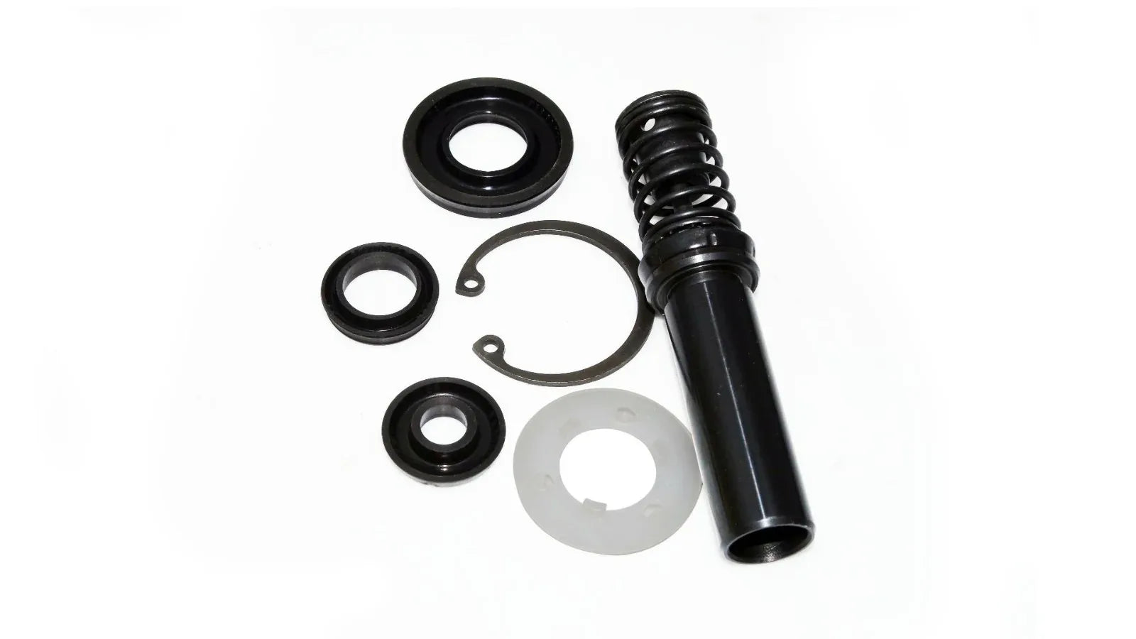 Brake master cylinder minor kit parts: piston rod, seals, gaskets and spring