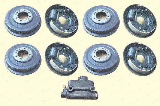 Complete brake kit: brake drums and caliper assembly for Jeep