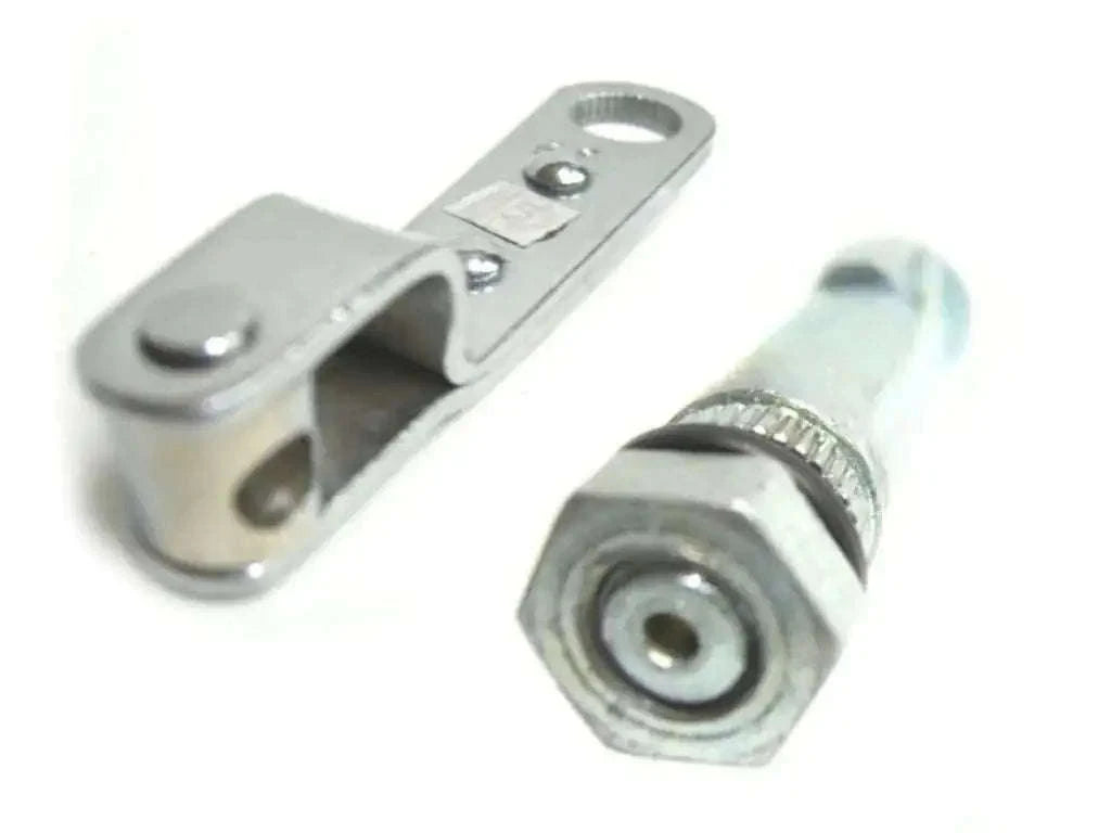 Brake cam and operating lever set, silver metal components