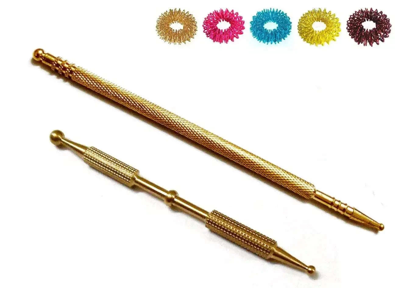 Mega & Cut Sujok Probe Acupressure Brass Diagnostic Tool Set