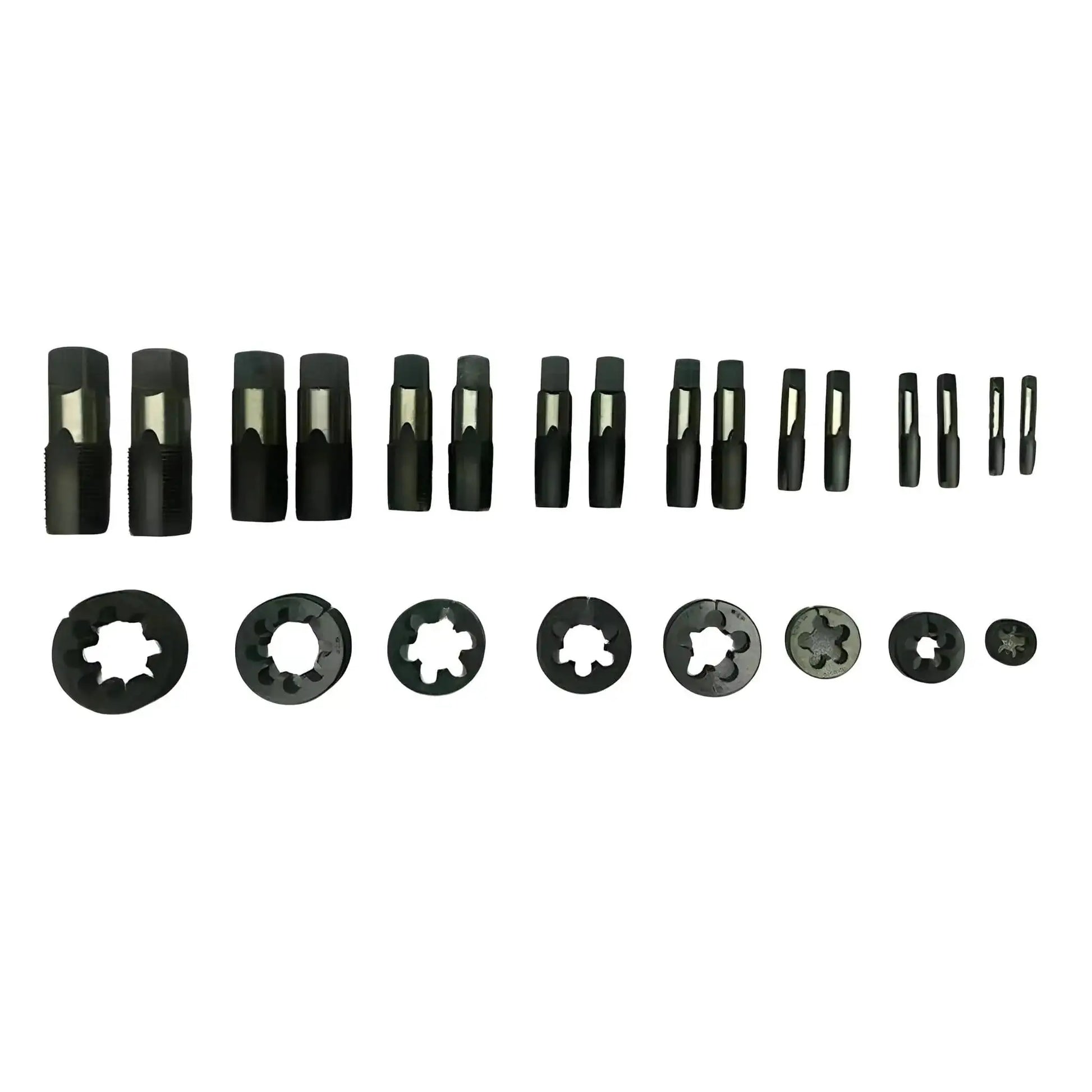 BRITISH STANDARD PIPE TAP&DIE SET 1-8"TO1" BSP ENGLISH THREAD PARALLEL HSS - StellerGear