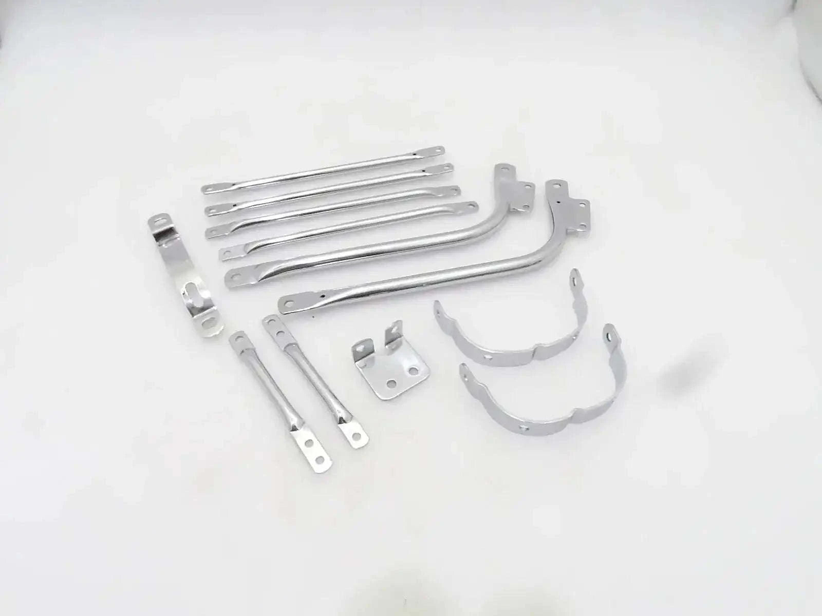 BSA A7 A10 SUPERROCKET GOLDSTAR FRONT AND REAR MUDGUARD STAYS SET CHROMED - StellerGear
