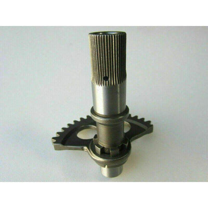 Aftermarket BSA Bantam kickstart shaft with precision gear design for easy installation