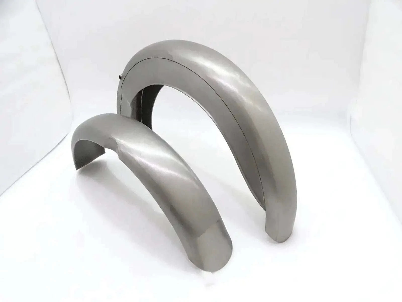 BSA D1 D3 125CC BANTAM FRONT AND REAR MUDGUARD SET RAW STEEL - StellerGear