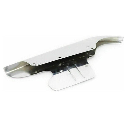 BSA Gold Star chain guard in polished metal finish for motorcycle protection and style