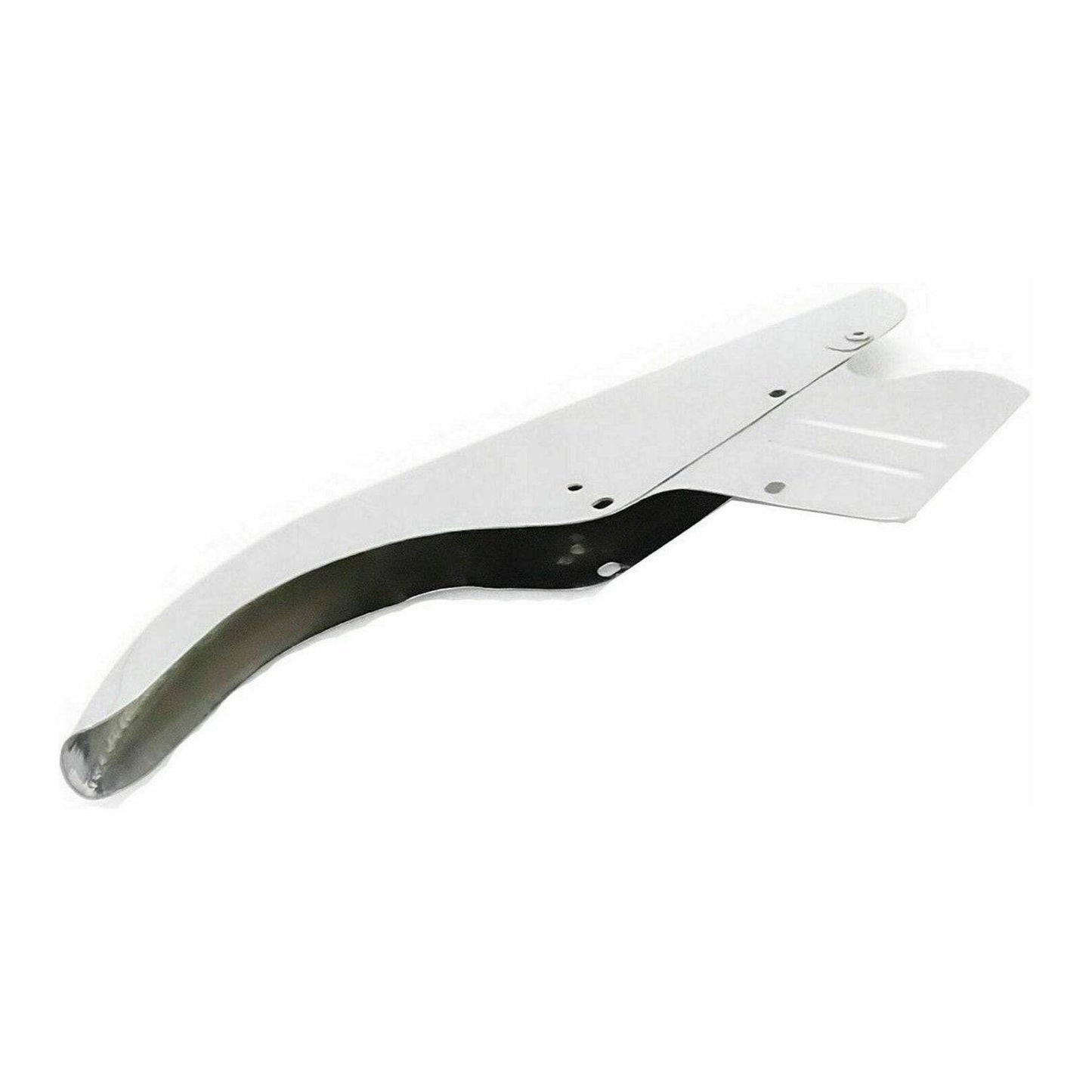 BSA Gold Star chain guard in silver for motorcycle chain protection and style