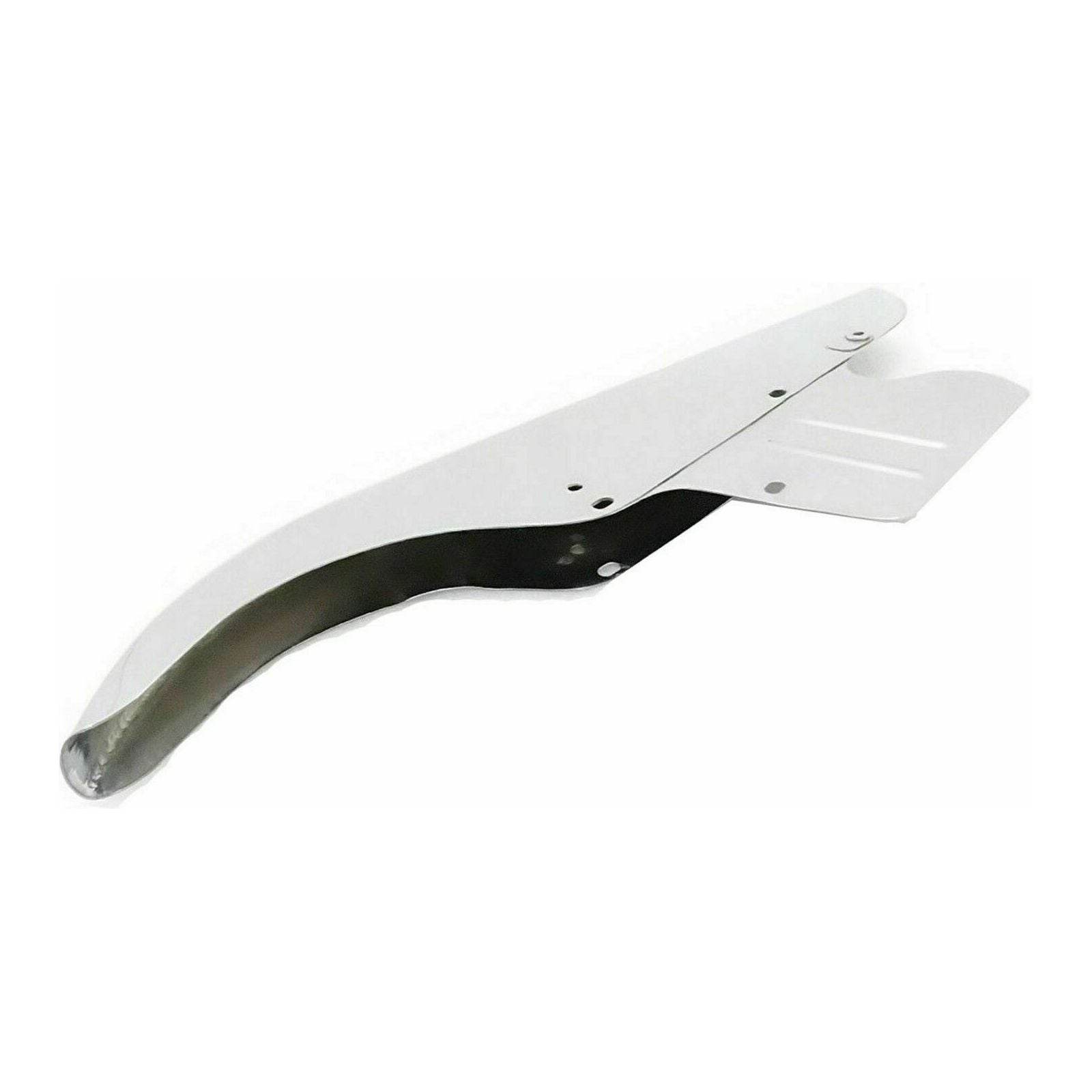BSA Gold Star chain guard in silver for motorcycle chain protection and style