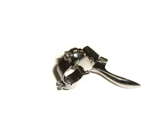 BSA motorcycle decompressor lever with chrome finish and mounting clamp
