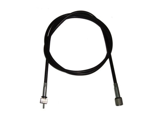 Black speedo cable with metal end fittings