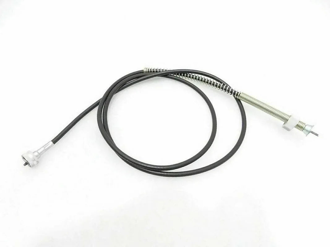 Speedometer cable assembly with black cable and threaded connector