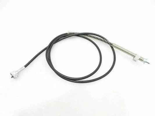 Speedometer cable assembly with black cable and threaded connector